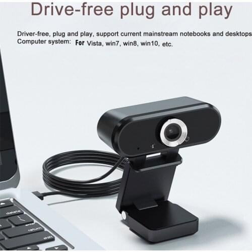 1080P Full HD Webcam USB Web Camera W/Microphone For PC Desktop Laptop