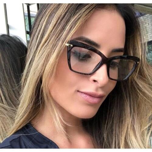 Cat Eye Glasses Frame Women 2020 Brand Retro Optical Glasses Frame Sculpture Eyeglasses Frame Clear fake glasses Oculos