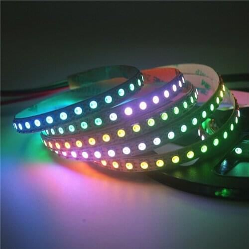 WS2812B WS2812 Narrow LED Pixel Strip Light SK6812 SMD 5050 3535 LED Chasing Digital lamp 4mm 5mm 7mm Width Full Color lamp DC5V