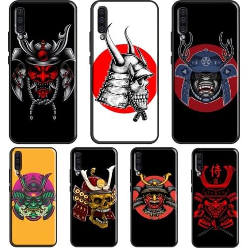Japan Knight Samurai Mask Case For Samsung A51 A71 A41 A31 A11 A21S A20e A40 A50 A70 A02S A12 A32 A42 A52 A72 Coque