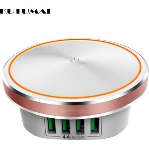 USB Charger Quick Charge 3.0 For Phone Adapter for iPhone XR Huawei LED Night Lights EU/US Plug USB Mobile Charger Fast Charging