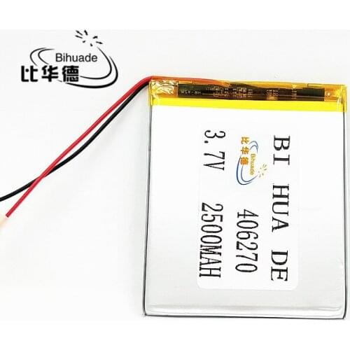 10pcs [SD] 3.7V,2500mAH,[406270] Polymer lithium ion / Li-ion battery for TOY,POWER BANK,GPS,mp3,mp4,cell phone,speaker