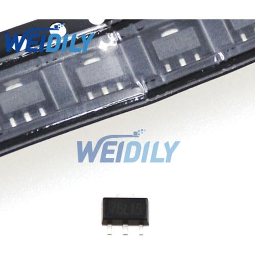 100PCS/Lot 78L15 Triode SMD SOT-89 15V 100mA Voltage Regulator