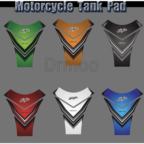3D Resin Gel Motorcycle Accessories Tank Pad Sticker Protector Decal Emblem Case For Kawasaki Ninja 300
