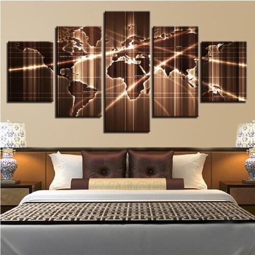 5Panel diy diamond painting Abstract Cool World Maps cross stitch full square/round drill 5d embroidery mosaic kits ZP-1901