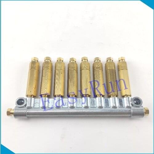 8 outlets Detective Volumetric oil Distributor lubrication separator valve lubricant manifold