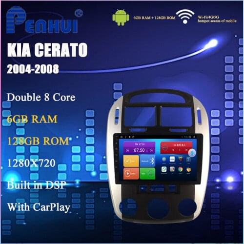 Android Car DVD For Kia cerato (2004-2008) Car Radio Multimedia Video Player Navigation GPS Android 9 Double DIn