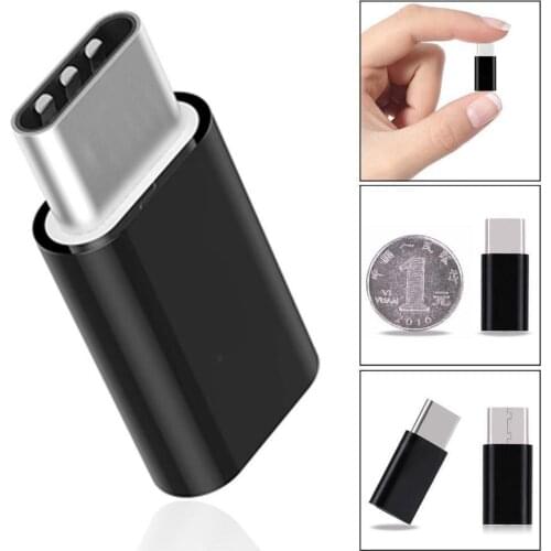 Car type c adapter type-c to micro V8 Android mobile black data charging adapter adapter phone M1Z5
