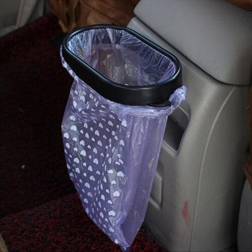 Car Trash Bag Auto Trash Can Frame Garbage Bag Hanging Holder Foldable Car Organizer Frame Car Rubbish Bracket Car Accessories