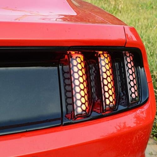 Car Rear Tail Light Honeycomb Stickers Car Accessories for toyota C-HR 4Runner RAV-4 prado NISSAN QASHQIA x trail Dacia Duster