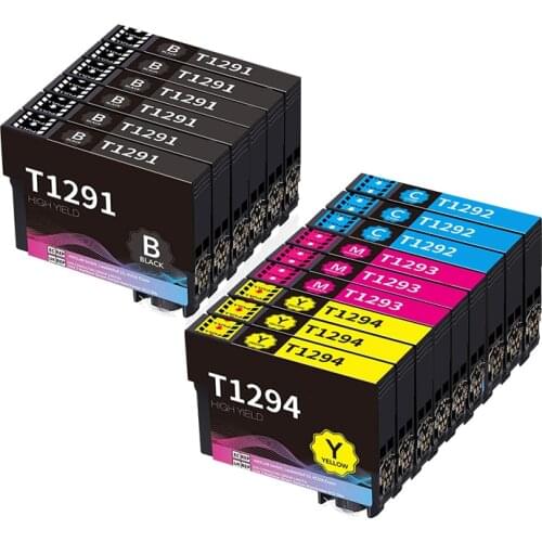 Befon T1295 Compatible with Epson Stylus SX235W SX425W SX435W SX445W SX535WD SX525WD BX305F BX305FW Workforce WF-7515 WF-7525