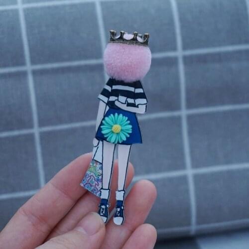 Cartoon Icons on The Pin pink ball Kawaii Icon Badge Bacges on Backpack Badges for Clothing Acrylic Badges