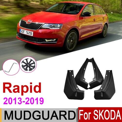 Mudguard For Skoda Rapid Spaceback Hatchback 2019~2013 Fender Mud Guard Splash Flap Mudflap Accessories 2018 2017 2016 2015 2014