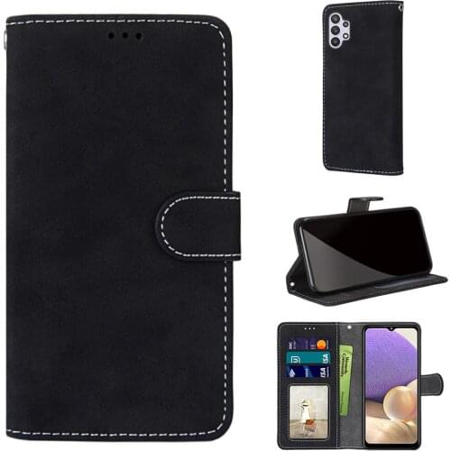 PU Leather Phone Case Wallet Cover for Samsung Galaxy A32 5G Flip Stand Book