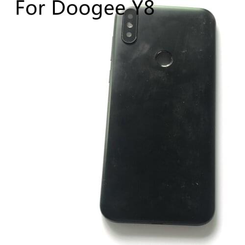 Used Battery Case Cover Back Shell + Camera Glass Lens + Phone Key For DOOGEE Y8 MTK6739 Quad-Core 6.1 inch 1280*600 Smrtphone