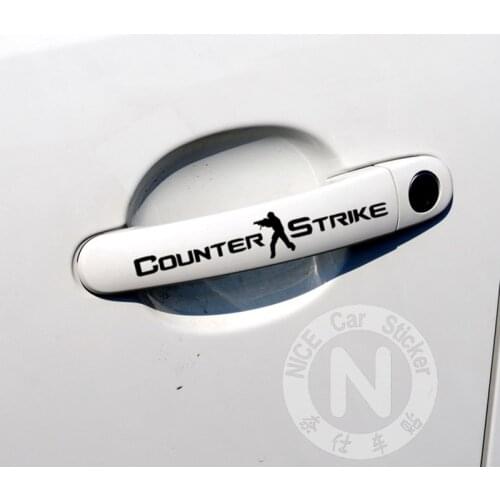CS Counter Strike Car Stickers Creative Decoration Decals For Doors Handle Auto Tuning Styling Vinyls D10
