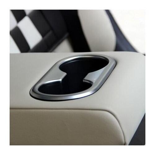 Emaicoca Car styling rear water cup holder decoration sticker ABS Chrome trim For MAZDA CX-5 cx5 Atenza Axela car accessories