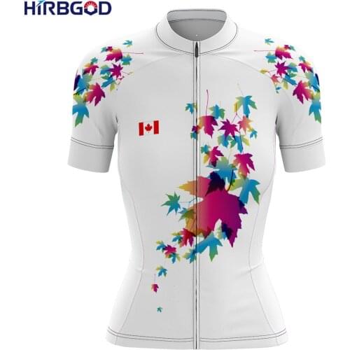 HIRBGOD New Womens Close-Fitting Tops, Cross-Country Bikes, Short-Sleeved Plants and Flowers, Ladies Cycling Jerseys,TYZ1007-01