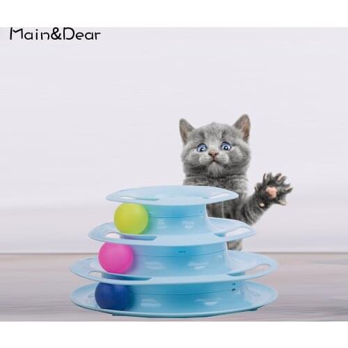 Cat Toy Cat Turntable Ball Three-layer Combination Since Hey Funny Cat Artifact Molar Cat Pet Supplies