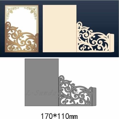L-Sunday Crafts Die Cuts Hollow Frame Metal Cutting Dies Scrapbook Embossing Greeting Card Craft Making