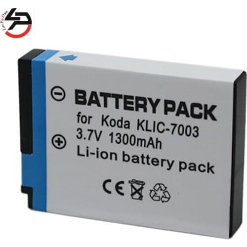 LPD 1300mah 100% brand new Replacement Camera Battery For Kodak KLIC-7003 KLIC7003 M380 M381 M420 M420K M420PU MD81 V803 V1003