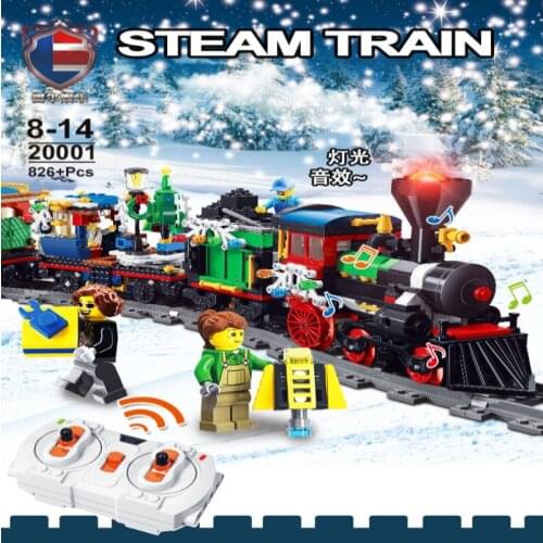 New 36001 Motorized Technic Car Model Compatible With 10254 Motorized Winter Holiday Train Building Blocks Bricks Kids Gifts
