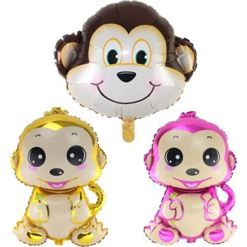 Cartoon monkey balloon children animal toy hydrogen balloon birthday party decoration aluminum foil balloon