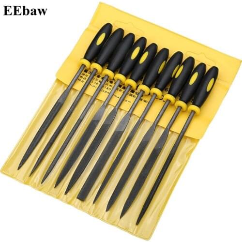 140mm Mini Needle File Set Handy Tools for Ceramic Glass Gem Stone Hobbies Crafts Woodworking Tool Shovel Steel Metal Triangle