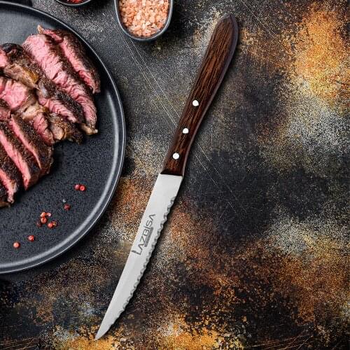 Lazbisa Knife set Kitchen Knife Set Serrated Bread Knife Gold Series Набор кухонных ножей