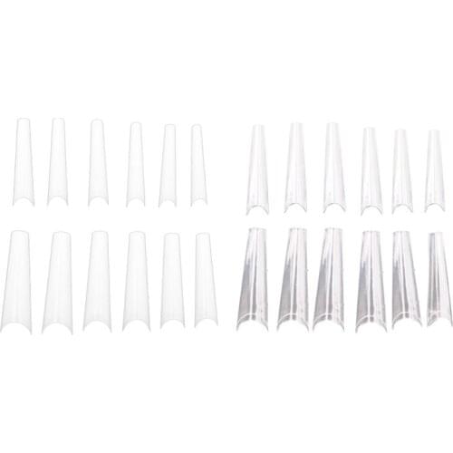 240Pc Extra Long Fake Nails Tips, Coffin Shape Nail Tips Full Cover Manicure Design Acrylic Nails for Women
