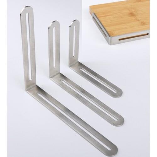 Stainless Steel Shelf Bracket Support Triangle Corner Stand Adjust Angle Trestle 90 Degree L-shaped Furniture Connector Hardware