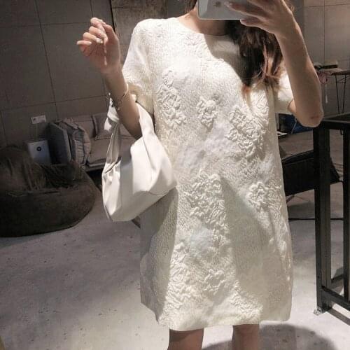 New French jacquard slim fitting dress in spring and summer of 2021