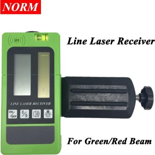 New Lines Laser Receiver Detector for Norm Laser Level with Pulse Mode for Red/Green Beam Leveler Measure Tool Free Shipping