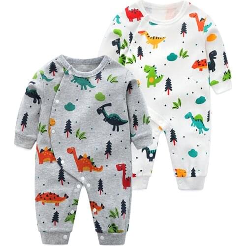 New Born Baby Boy Clothes Cartoon Printing Costume Newborn Romper Outfit Infant Jumpsuits Pajamas Babygrow Things Overalls