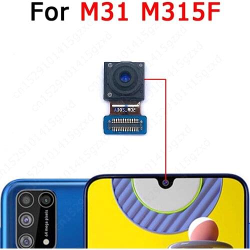 Original Front Camera For Samsung Galaxy M31 M315 Frontal Small Selfie Camera Module Flex Replacement Spare Parts