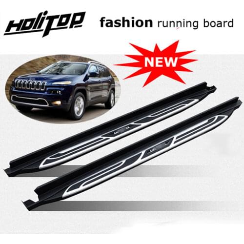 Running board side step bar for Jeep Cherokee 2014 2015 2016 2017 2018,three choices,supplied by ISO9001 factory,promotion price