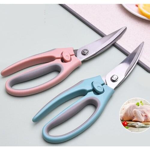 Spring Loaded Poultry Shears - Heavy Duty Kitchen Scissors for Cutting Chicken, Poultry, Game, Bone, Meat - Chopping Food, Herb