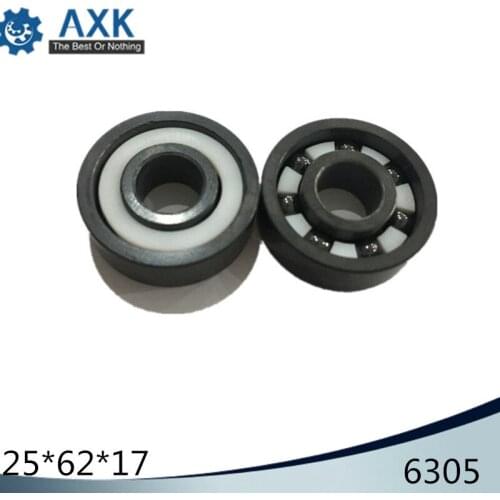 6305 Full Ceramic Bearing ( 1 PC ) 25*62*17 mm Si3N4 Material 6305CE All Silicon Nitride Ceramic Ball Bearings