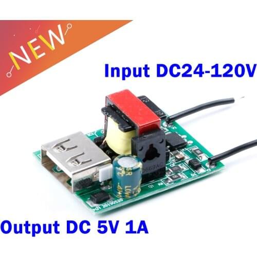 Buck Converter Stabilizer DC-DC Step Down Module 24V 36V 48V 72V to 5V 1A USB Galvanic Isolated Power Supply
