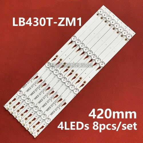LED bar backlight strip for TCL D43A710 43inch L43F3800A L43F2800A L43F2820E 0EM43LB01-3030-V0.2 4C-LB430T-ZM1