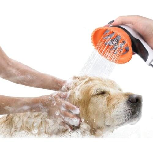 Pet Supplies Cats and Dogs Bathing Hand-held Shower Shower Head Pet Shower Brush Bathing Massage Shower Set with Massage Head