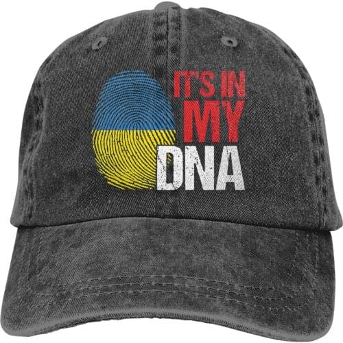 Ukraine In My DNA Flagh Country Patriotic Gift Baseball Cap cowboy hat Peaked cap Cowboy Bebop Hats Men and women hats