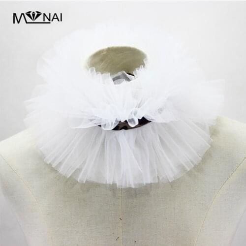 Vintage Gothic Clown Collar Lolita Msh Ruff Detachable Collars Ruffs Accessories
