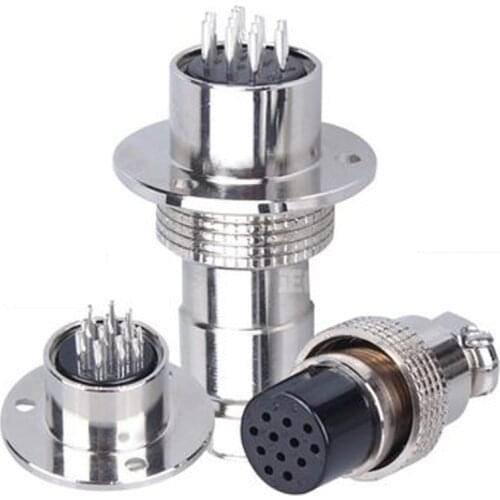 Waterproof GX16 GX20 Aviation Connector 6/4/5/3/7/8/9/10/12/14/15Pin Male Female French Circular Air Industry Power Socket Plug