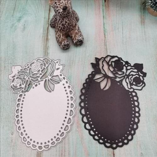 Rose photo frame metal cutting dies flower petals dies for DIY Scrapbooking Embossing Decorative Crafts Supplies Cards Making