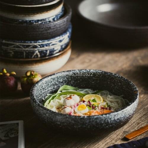 Japanese Style Ceramic Restaurant Boiled Fish Large Bowl Ceramic Spicy Incense Pot Dish Bowl Large Household Dinner Bowl