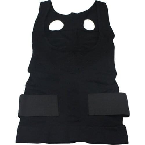 Womens Invisibile Body Shaper Slim Vest Compression Waist Trainer with Straps