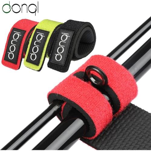 DONQL Rod Holders Fishing Rod Tie Strap Reusable Elastic Bandage Adhesive Wrap Belt Magic Fishing Tool Fastener Loop Cord Ties