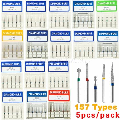 50/100PCS Dental Diamond Burs Drill for NSK High Speed Handpiece MediumTungsten Carbid FG 1.6mm BC/EX/TC Sizes ISO Certification