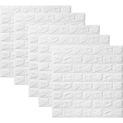 70*77 3D Wall Sticker Self Adhesive Wallpaper DIY Brick Living Room Kids Safety Bedroom Warm Home Waterproof Decor Wall Stickers